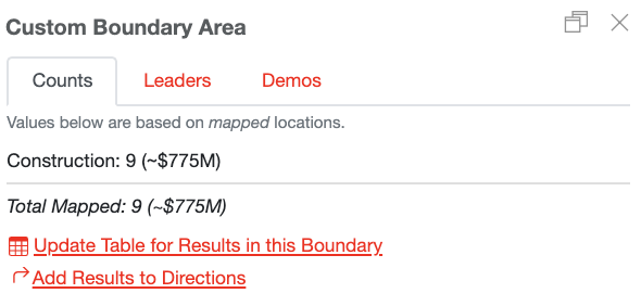 Add results to directions Add results to directions